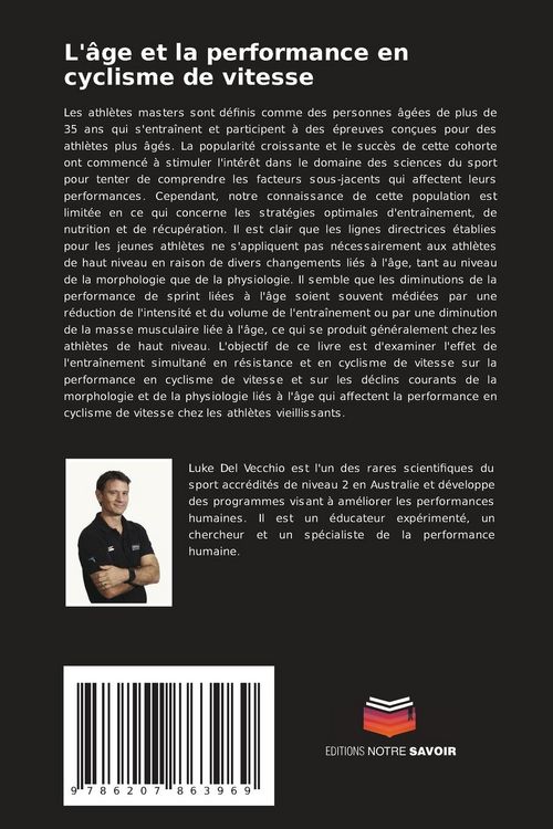 Produktbild: L'&acirc;ge et la performance en cyclisme de vitesse