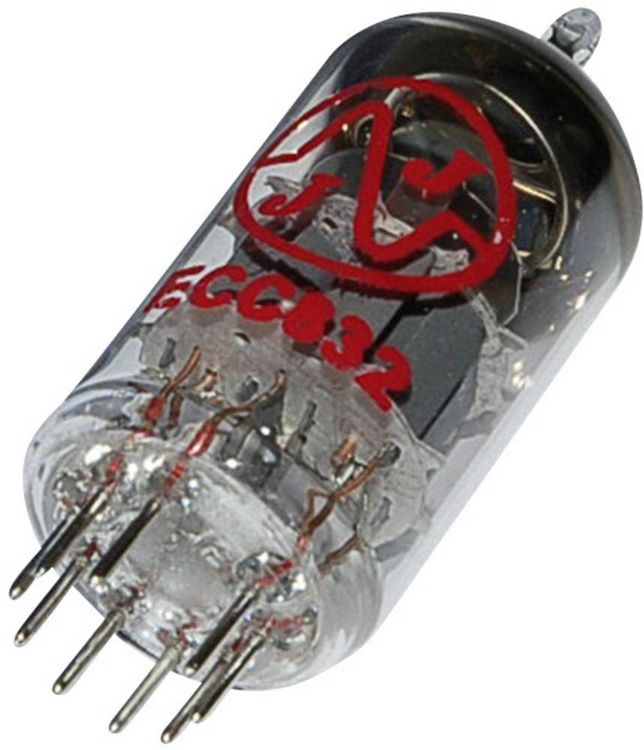 Produktbild: BTB Vertrieb 12DW7/ECC832 Elektronenr&ouml;hre Doppeltriode 100 V 0.5 mA Polzahl: 9 Sockel: Noval Inhalt 1 St.