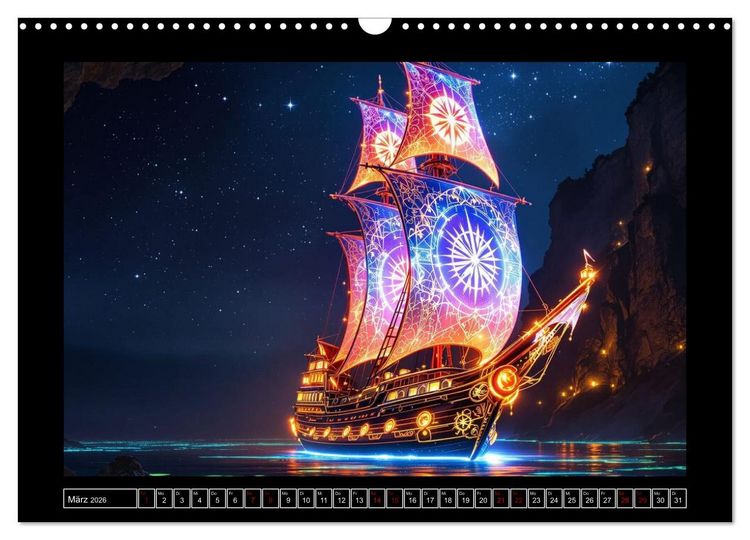 Produktbild: Magie der Schiffe (Wandkalender 2026 DIN A3 quer), CALVENDO Monatskalender