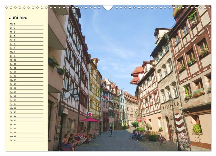 Produktbild: N&uuml;rnbergs Altstadt erleben (Wandkalender 2026 DIN A3 quer), CALVENDO Monatskalender