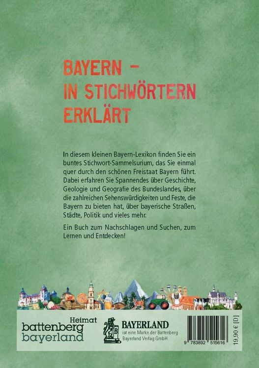 Produktbild: Das kleine Bayern-Lexikon - der Freistaat in Stichw&ouml;rtern