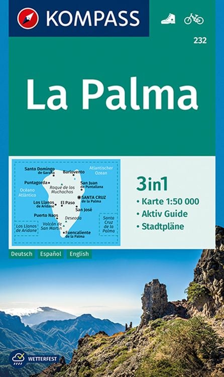 Bild vom Artikel KOMPASS Wanderkarte 232 La Palma 1:50.000 vom Autor Kompass-Karten GmbH