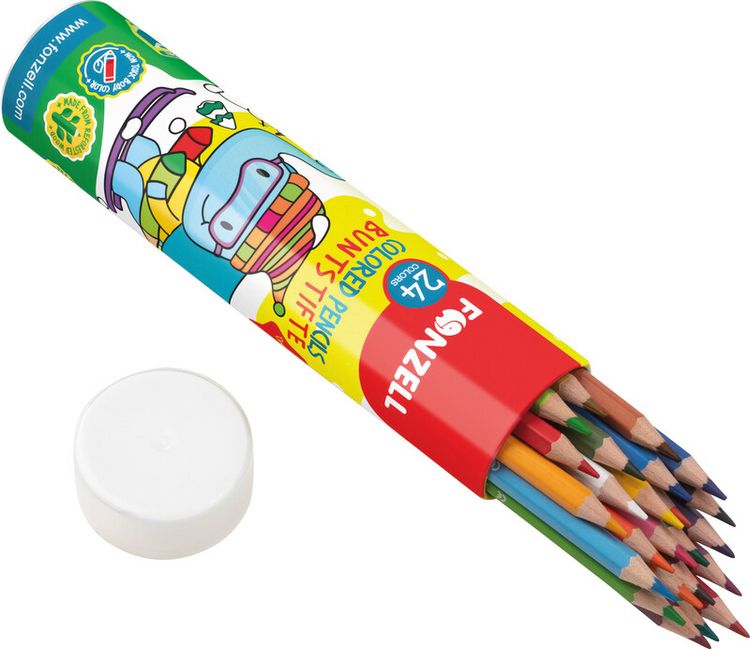 Produktbild: Farbstifte Zylinder 24Stk.