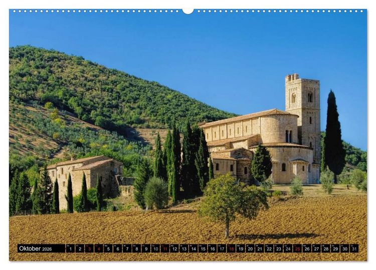 Produktbild: Kirchen in Italien (hochwertiger Premium Wandkalender 2026 DIN A2 quer), Kunstdruck in Hochglanz