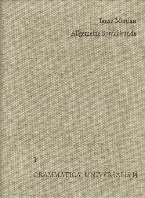 Produktbild: Allgemeine Sprachkunde