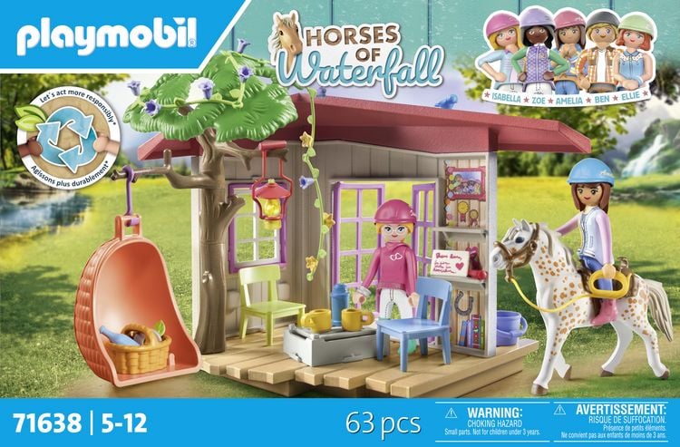 Produktbild: playmobil Horses of Waterfall Geheimes Clubhaus f&uuml;r Pferdefans