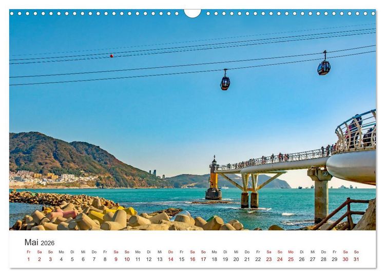 Produktbild: Busan - Hafenstadt in S&uuml;dkorea (Wandkalender 2026 DIN A3 quer), CALVENDO Monatskalender