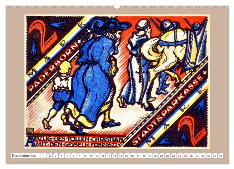 Produktbild: Gru&szlig; aus Paderborn (Wandkalender 2026 DIN A2 quer), CALVENDO Monatskalender