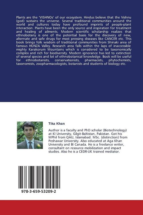 Produktbild: Ethnobotanical Studies of Hunza Valley, Gilgit-Baltistan, Pakistan