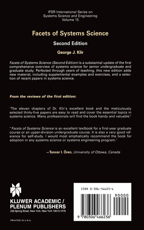 Produktbild: Facets of Systems Science
