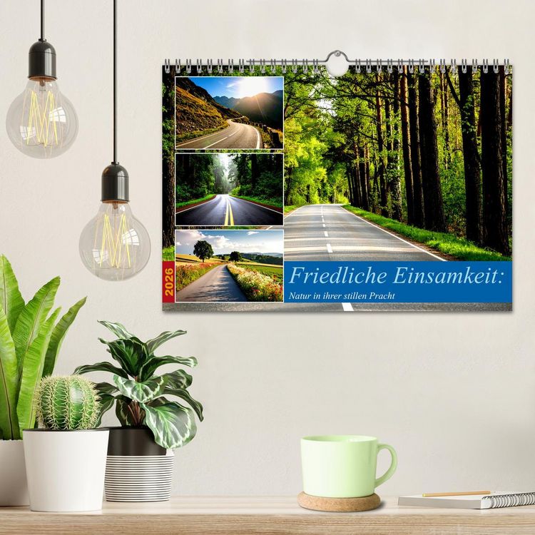 Produktbild: Friedliche Einsamkeit: Natur in ihrer stillen Pracht (Wandkalender 2026 DIN A4 quer), CALVENDO Monatskalender