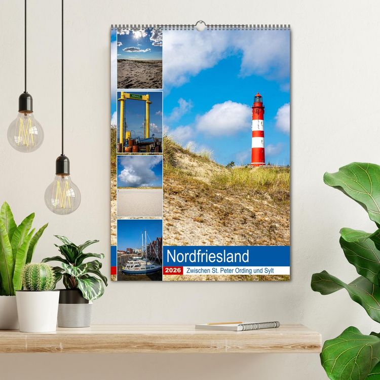Produktbild: Nordfriesland, Zwischen St. Peter Ording und Sylt (Wandkalender 2026 DIN A2 hoch), CALVENDO Monatskalender