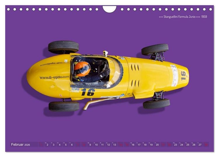 Produktbild: Legenden des Rennsports - Formel Junior 1955-1965 (Wandkalender 2026 DIN A4 quer), CALVENDO Monatskalender