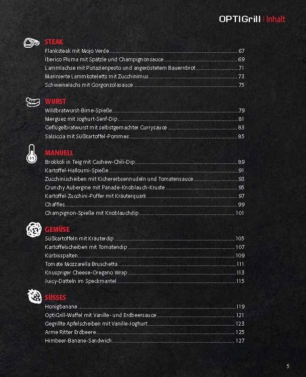 Produktbild: OPTImal Grillen - OPTIgrill Kochbuch Rezeptbuch