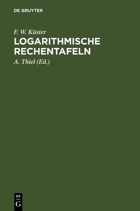 Produktbild: Logarithmische Rechentafeln