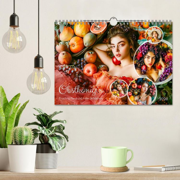 Produktbild: Obstk&ouml;nigin - Fruchtig, floral und voller Sch&ouml;nheit (Wandkalender 2026 DIN A4 quer), CALVENDO Monatskalender