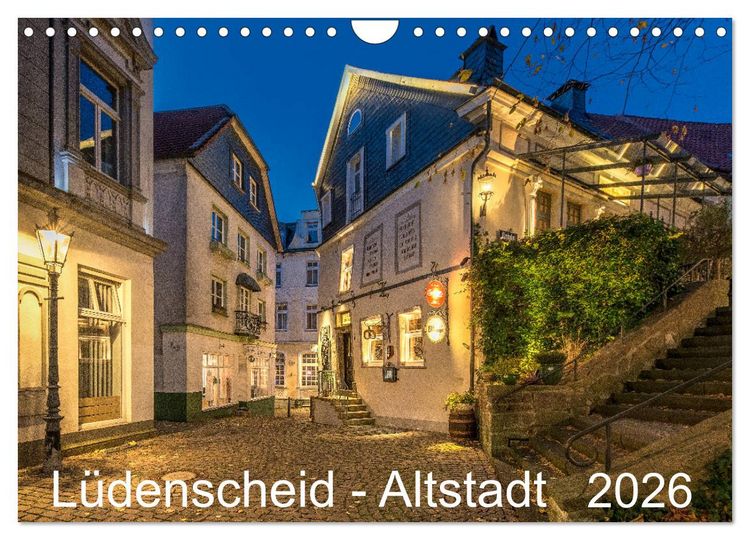 Produktbild: L&uuml;denscheid - Die Altstadt 2026 (Wandkalender 2026 DIN A4 quer), CALVENDO Monatskalender