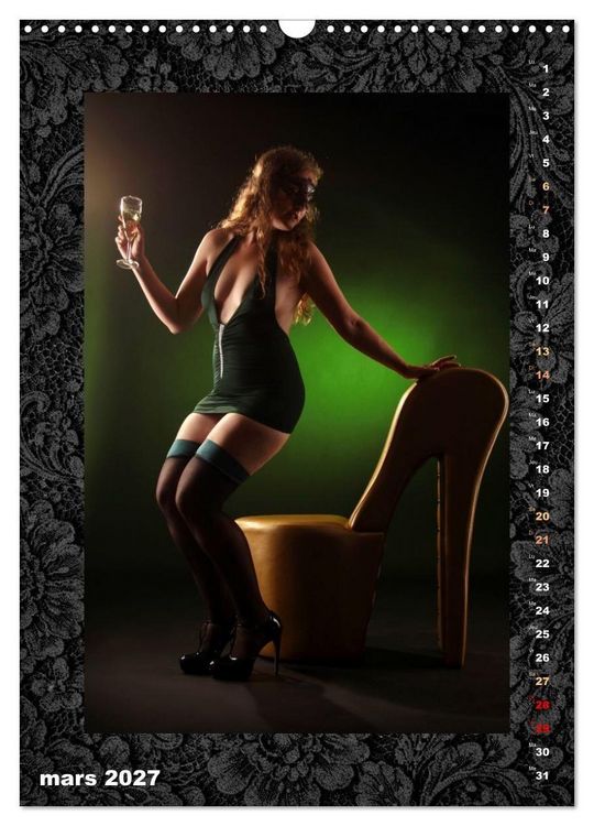 Produktbild: Belles femmes en lingerie (Calendrier mural 2027 DIN A3 horizontal), CALVENDO calendrier mensuel