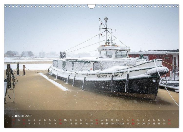 Produktbild: Schifffahrt entlang der Jade zwischen Wilhelmshaven und Hooksiel (Wandkalender 2027 DIN A3 quer), CALVENDO Monatskalender