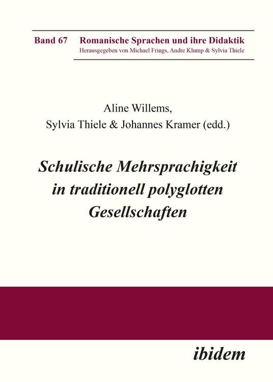 Produktbild: Schulische Mehrsprachigkeit in traditionell polyglotten Gesellschaften