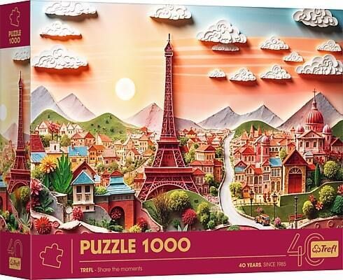 Trefl, Puzzle, Katzen in New York, 1000 Teile, Funny Cities, Premium Quality, für Erwachsene und Kinder AB 12 Jahren