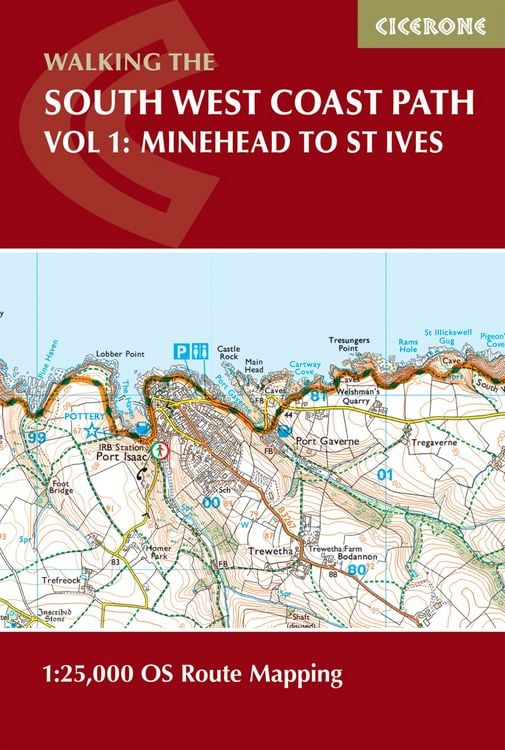 Produktbild: South West Coast Path Map Booklet - Vol 1: Minehead to St Ives