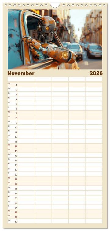 Produktbild: Familienplaner 2026 - In Zukunft &auml;ndert sich nicht viel mit 5 Spalten (Wandkalender, 21 x 45 cm) CALVENDO