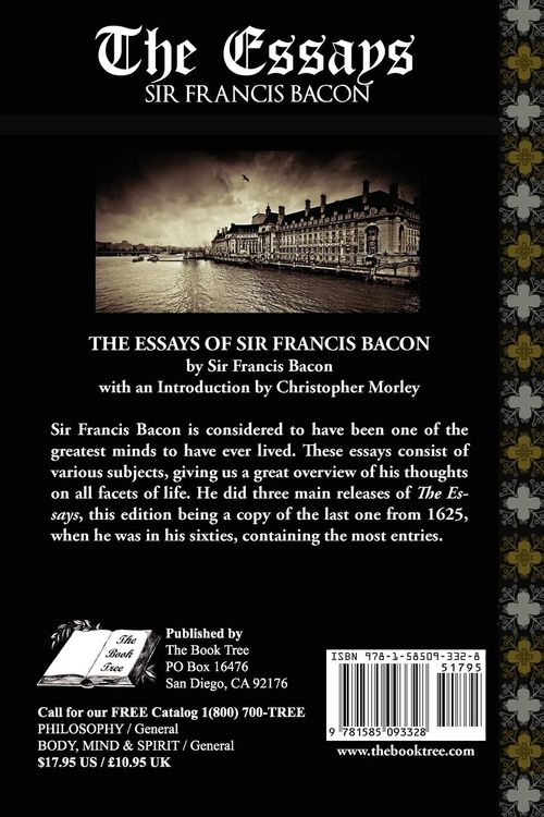Produktbild: The Essays of Sir Francis Bacon