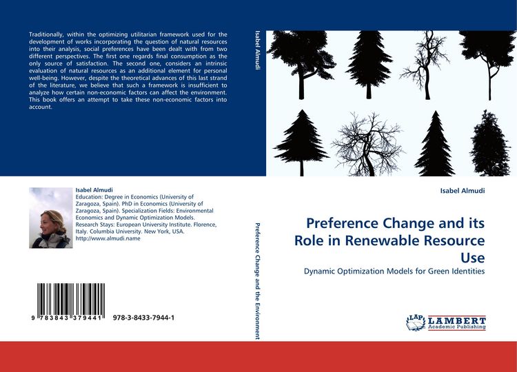 Produktbild: Preference Change and its Role in Renewable Resource Use