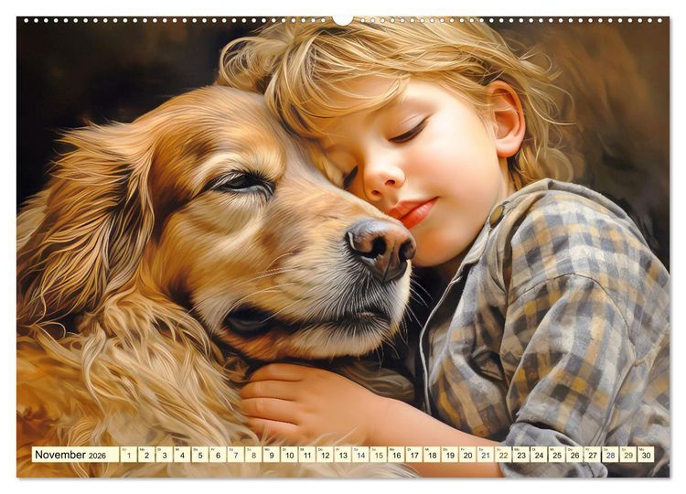 Produktbild: Emotionale Freundschaft (hochwertiger Premium Wandkalender 2026 DIN A2 quer), Kunstdruck in Hochglanz
