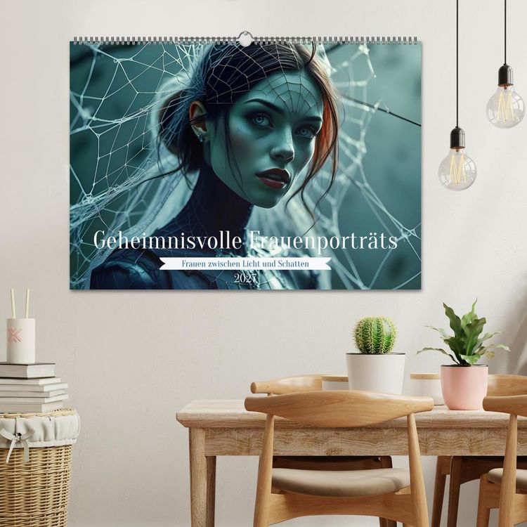 Produktbild: Geheimnisvolle Frauenportr&auml;ts (Wandkalender 2027 DIN A2 quer), CALVENDO Monatskalender