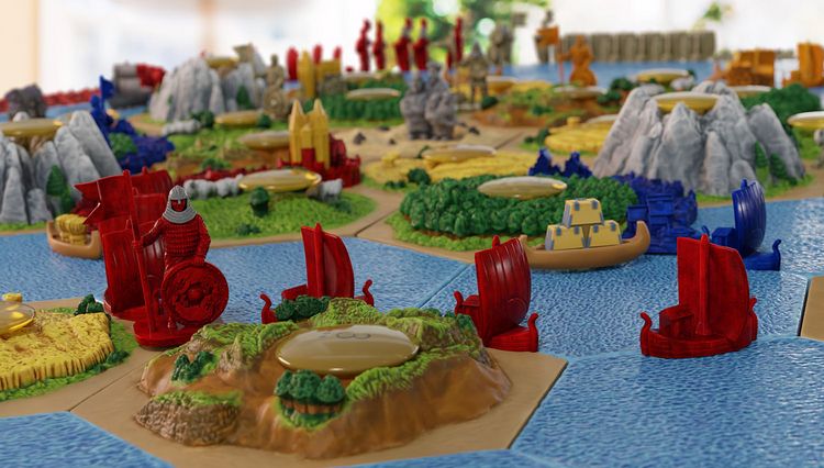 Produktbild: Catan 3D Seefahrer + St&auml;dte & Ritter
