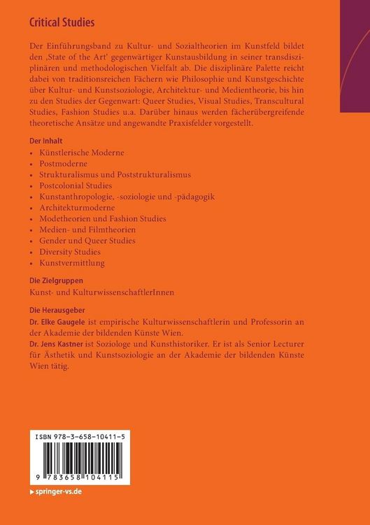 Produktbild: Critical Studies