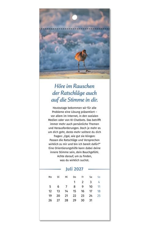 Produktbild: Der Lebensfreude-Lesezeichenkalender 2027