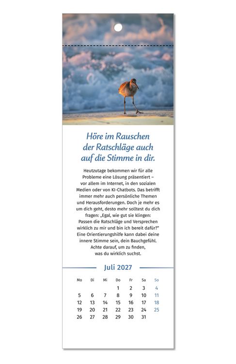 Produktbild: Der Lebensfreude-Lesezeichenkalender 2027
