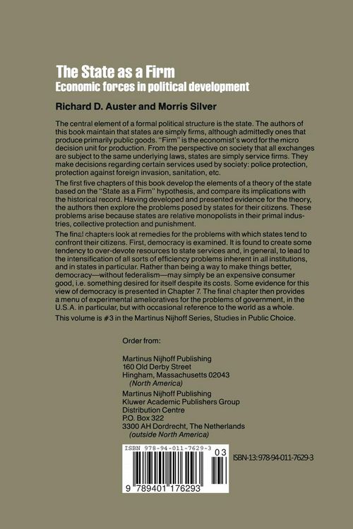Produktbild: The State as a Firm