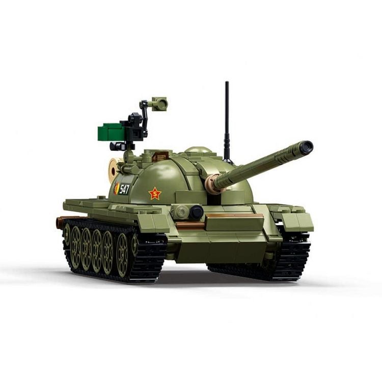Sluban T-80BVMS Panzer Bausatz 1:35 - 798 Teile, 2-in-1 Design Mit Minifigur