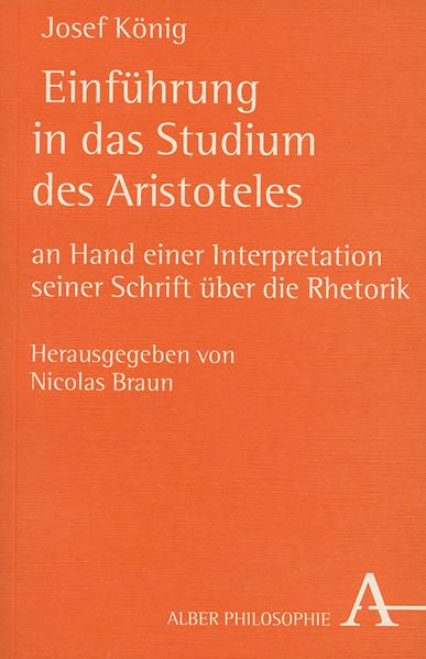 Produktbild: Einf&uuml;hrung in das Studium des Aristoteles