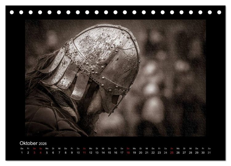 Produktbild: Wikinger und Krieger (Tischkalender 2026 DIN A5 quer), CALVENDO Monatskalender