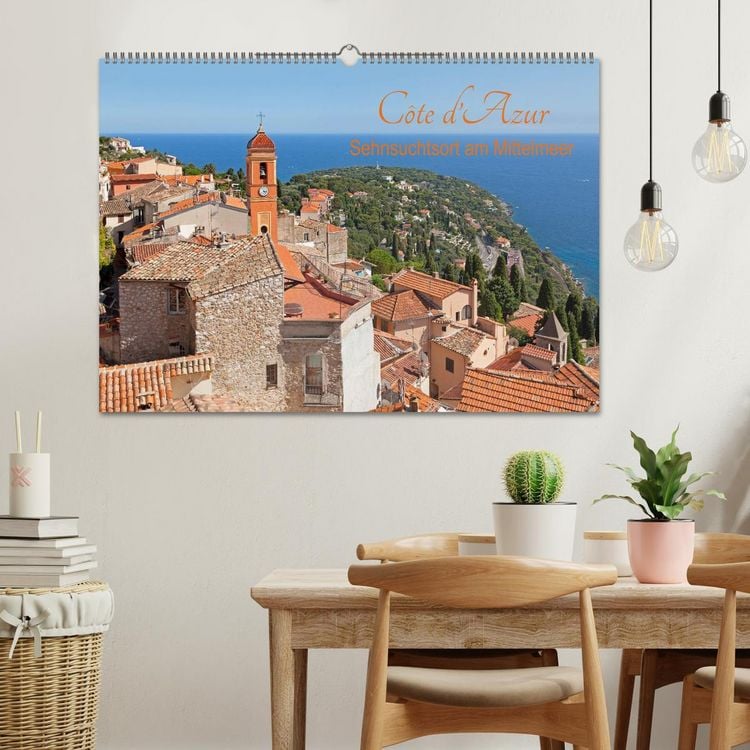 Produktbild: C&ocirc;te d&rsquo;Azur - Sehnsuchtsort am Mittelmeer (Wandkalender 2026 DIN A2 quer), CALVENDO Monatskalender