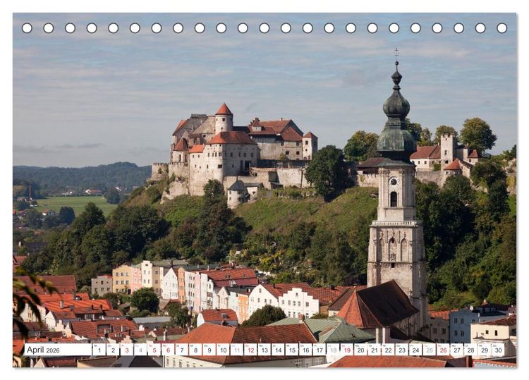 Produktbild: Deutschlands sch&ouml;nste Altst&auml;dte - Bayern (Tischkalender 2026 DIN A5 quer), CALVENDO Monatskalender