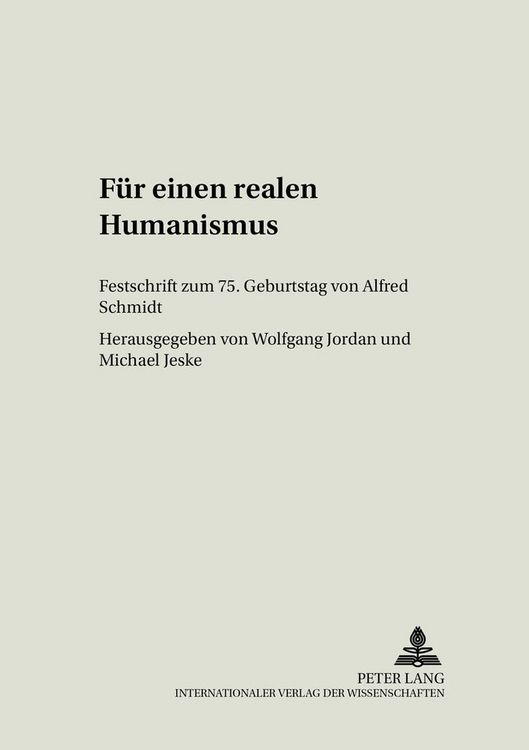 Produktbild: F&uuml;r einen realen Humanismus