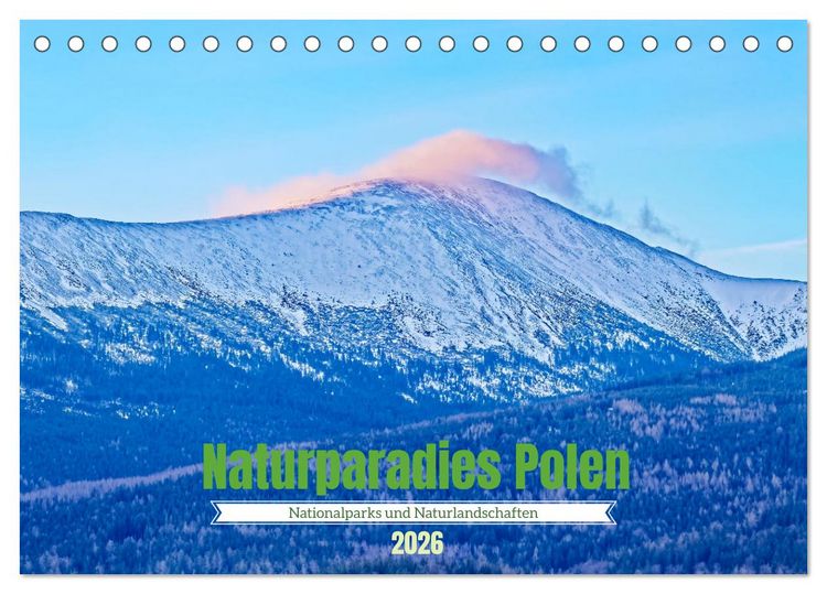 Produktbild: Naturparadies Polen (Tischkalender 2026 DIN A5 quer), CALVENDO Monatskalender