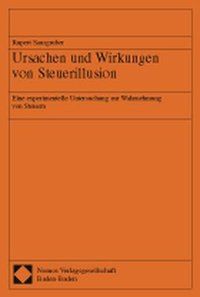 Produktbild: Ursachen und Wirkungen von Steuerillusion