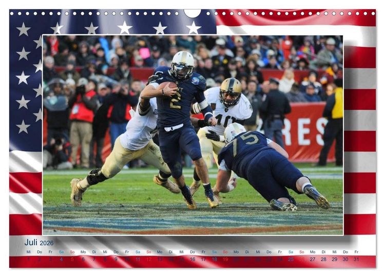 Produktbild: American Football - Kickoff (Wandkalender 2026 DIN A3 quer), CALVENDO Monatskalender