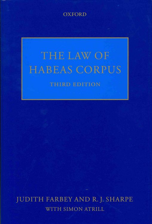 Produktbild: Law Of Habeas Corpus 3e C