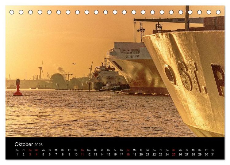 Produktbild: Charmantes Hamburg (Tischkalender 2026 DIN A5 quer), CALVENDO Monatskalender