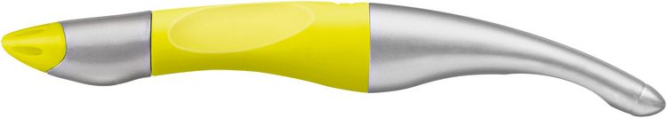 Produktbild: STABILO Tintenroller Rechtsh&auml;nder - EASYoriginal metallic neongelb - Einzelstift - blau (l&ouml;schbar) inkl. Patrone