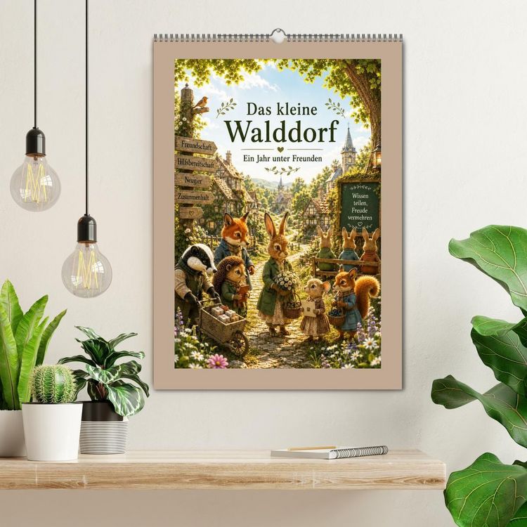 Produktbild: Das kleine Walddorf (Wandkalender 2027 DIN A2 hoch), CALVENDO Monatskalender
