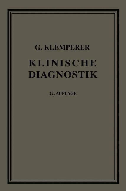 Produktbild: Grundriss der Klinischen Diagnostik